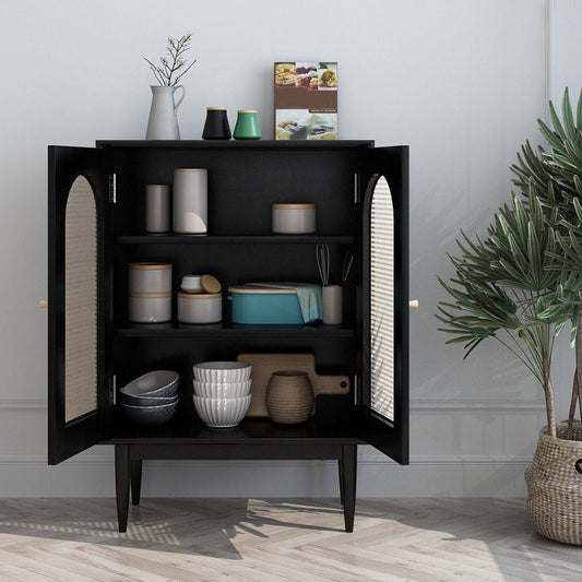 Modern Knobs Storage Cabinet Solid Wood Accent Cabinet with Door Clearhalo 'Cabinets & Chests' 'cabinets_chests' 'furn' 'furn_cabinets_chests' 'Furniture' 'Living Room Furniture' 1200x1200_34855222-6b70-4b05-a051-e5fe0859b155