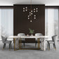 Rectangle Dining Site Table Traditional Luxury Stainless Steel Dinette Table Clearhalo ' dining_table' 'Dining Tables & Seating' 'Dining Tables' 'furn' 'furn_dining_table' 'Furniture' 'furniture_dining_table' 'Kitchen & Dining Furniture' 'kitchen&dining_furn' 'kitchen' 'kitchen_dining_table' 1200x1200_34860842-1a5a-4118-b9e2-d8eefca9737e