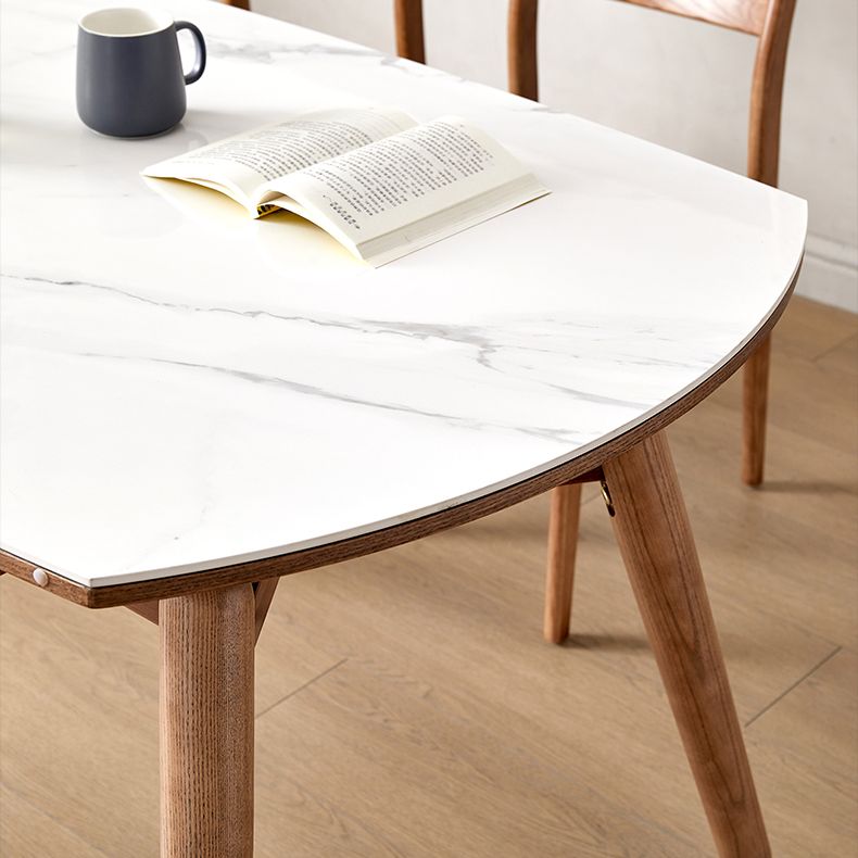 Modern White Round Dining Table Sintered Stone Kitchen Dining Table with 4 Legs Base Clearhalo ' dining_table' 'Dining Tables & Seating' 'Dining Tables' 'furn' 'furn_dining_table' 'Furniture' 'furniture_dining_table' 'Kitchen & Dining Furniture' 'kitchen&dining_furn' 'kitchen' 'kitchen_dining_table' 1200x1200_34881d4e-9957-46e5-8831-87cab0f239bf