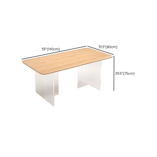 Juego de comedor moderno 1/3/5/7 PCS Mesa de comedor rectangular y silla sin brazo