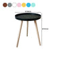 11.75 inch Wide Scandinavian Sofa Side Accent Table Tri Pin Round Side End Table