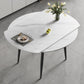 Modern Simple Dining Table Sintered Stone Dinner Table with Metal Legs Clearhalo 'Dining Tables & Seating' 'Dining Tables' 'dining_table' 'furn' 'furn_dining_table' 'Furniture' 'Kitchen & Dining Furniture' 1200x1200_348bf9f8-0f8d-4b33-9a91-fcf4d97afb14