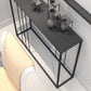 Tavolo di divano console di ferro contemporaneo Rettangolo Black End Table per Hall