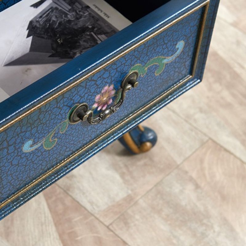 47,24 "Armadio in legno alto 1 porta, cabinetto di accento rettangolo a 1 cassetto