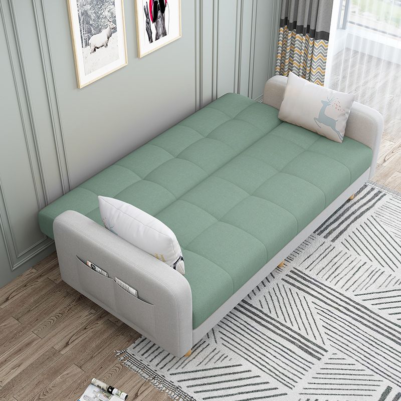 80"High Modern Nordic Square Arm Convertible Sofa with pillows Clearhalo 'furn' 'furn_sofas' 'Furniture' 'furniture_sofas' 'kitchen' 'kitchen_sofas' 'Living Room Furniture' 'Sofa' 'sofas' 1200x1200_348d91e4-51fe-4bc8-8644-840ce88e2d2d