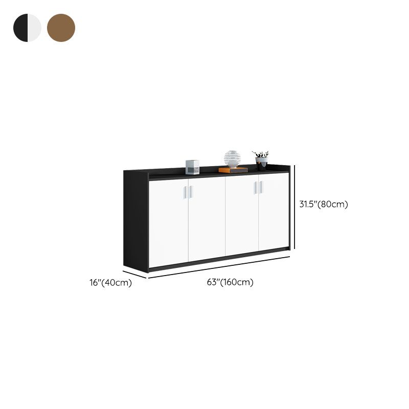 Cabinet de classement contemporain armoire à dossier en bois vertical avec étagères de rangement