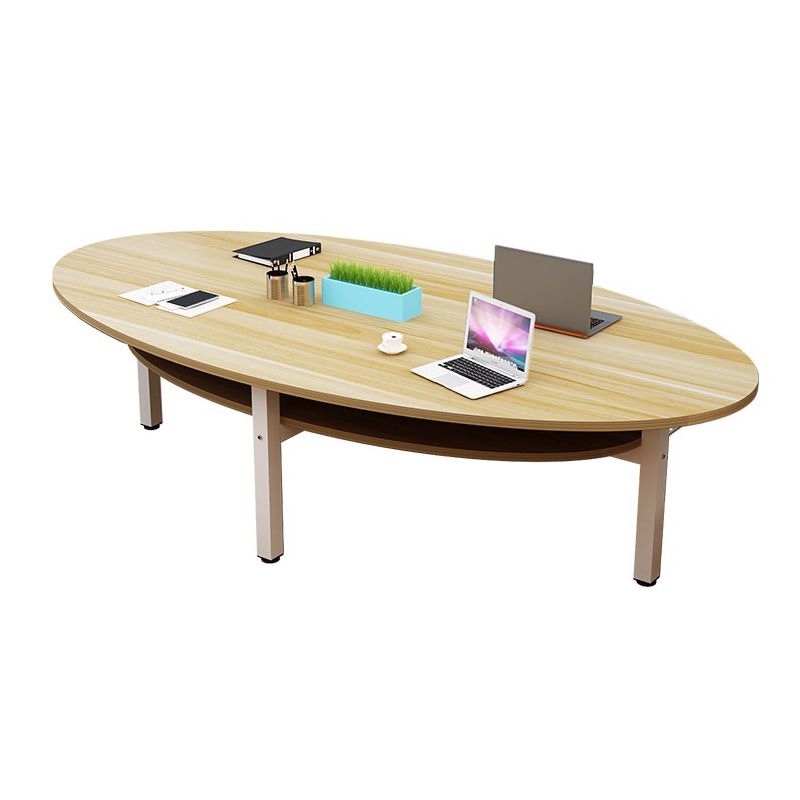 Manufactured Wood Office Desk Contemporary Oval Writing Desk Clearhalo 'furn' 'furn_office_desk' 'Furniture' 'Office Desks' 'Office Furniture' 'office_desk' 1200x1200_348eb067-577e-41ad-9e4f-d59974a39b20
