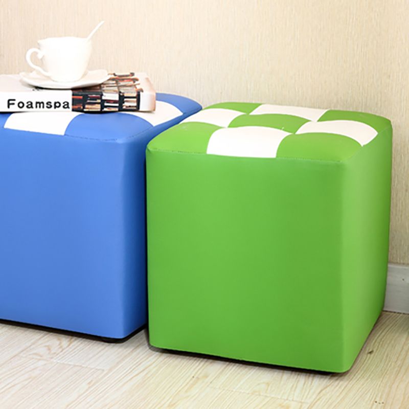 Purple Modern Pouf Leather Check Print Pouf for Drawing Room Clearhalo 'furn' 'furn_ottomans_poufs' 'Furniture' 'Living Room Furniture' 'Ottomans & Poufs' 'ottomans_poufs' 1200x1200_348f8bcd-e3e1-470f-83e8-f70472f98b0d