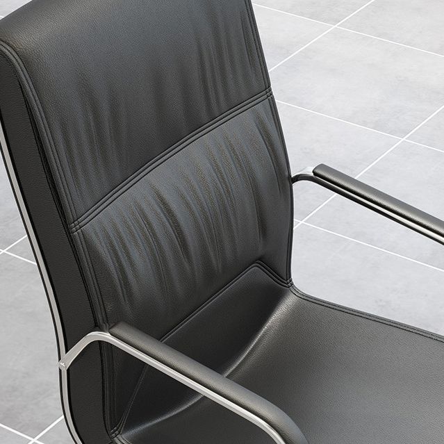 22 Inch Wide Arm Chair Contemporary Black No Wheels Desk Chair Clearhalo 'furn' 'furn_office_chair' 'Furniture' 'Office Chairs' 'Office Furniture' 'office_chair' 1200x1200_348ff24b-2286-447f-9f29-b81c32714a2a