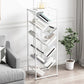 Metal Vertical Geometric Bookcase Contemporary Style Closed Back Shelf Clearhalo 'Bookcases' 'furn' 'furn_bookcases' 'Furniture' 'Office Furniture' 1200x1200_3490d603-546a-418a-b08c-4b8f270df87f