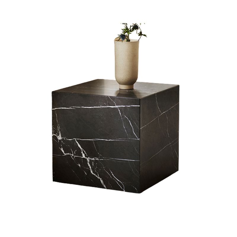 Contemporary Style Side Table Stone Block End Table for Living Room Clearhalo 'Coffee & Accent Tables' 'End & Side Tables' 'end_side_table' 'end_side_tables' 'furn' 'furn_end_side_tables' 'Furniture' 'furniture_end_side_table' 'Living Room Furniture' 1200x1200_34933ba4-85c8-4c64-894f-3727c14c2391