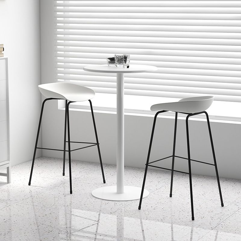 Contemporary Bar-stool Plastic Counter Bar Stool with Metal Legs for Kitchen Clearhalo 'Bar Furniture' 'Bar Stools' 'bar_stools' 'furn' 'furn_bar_stools' 'Furniture' 'furniture_bar_stools' 'Kitchen & Dining Furniture' 1200x1200_349465d6-05aa-42bb-98a8-be1cc62951e0