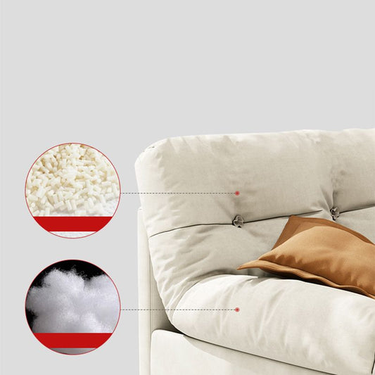 Scandinavian Sofa Bed, Fiber Armless Tufted Back Sleeper Sofa Clearhalo 'furn' 'furn_futons' 'Furniture' 'Futons & Daybeds' 'Futons' 'Living Room Furniture' 1200x1200_349511fe-e3ff-4866-83de-6897593c31e4