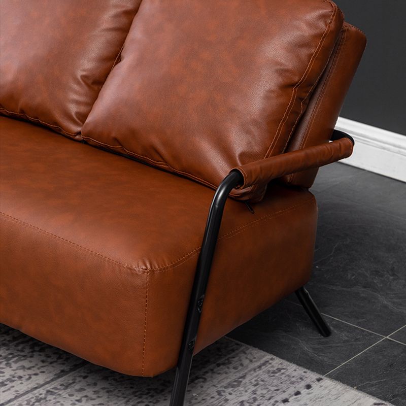 Tuxedo Arm Sofa Three Pillows Settee with Four Balck Legs for Apartment Clearhalo 'furn' 'furn_sofas' 'Furniture' 'furniture_sofas' 'Living Room Furniture' 'Sofa' 'sofas' 1200x1200_3497f99e-5d46-4d00-b362-2589dbdd6cd6