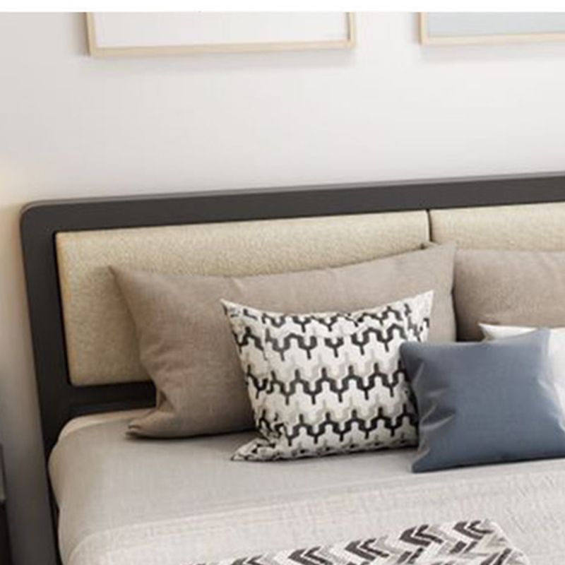 Contemporary Metal Standard Bed, Panel Rectangular Headboard Bed Clearhalo 'Bedroom Furniture' 'Beds' 'furn' 'furn_beds' 'Furniture' 1200x1200_3499d281-873d-4b7f-a7fe-6f8b589e65bf