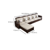 Canapé à cadre en bois massif de style comté dans un canapé et chaise