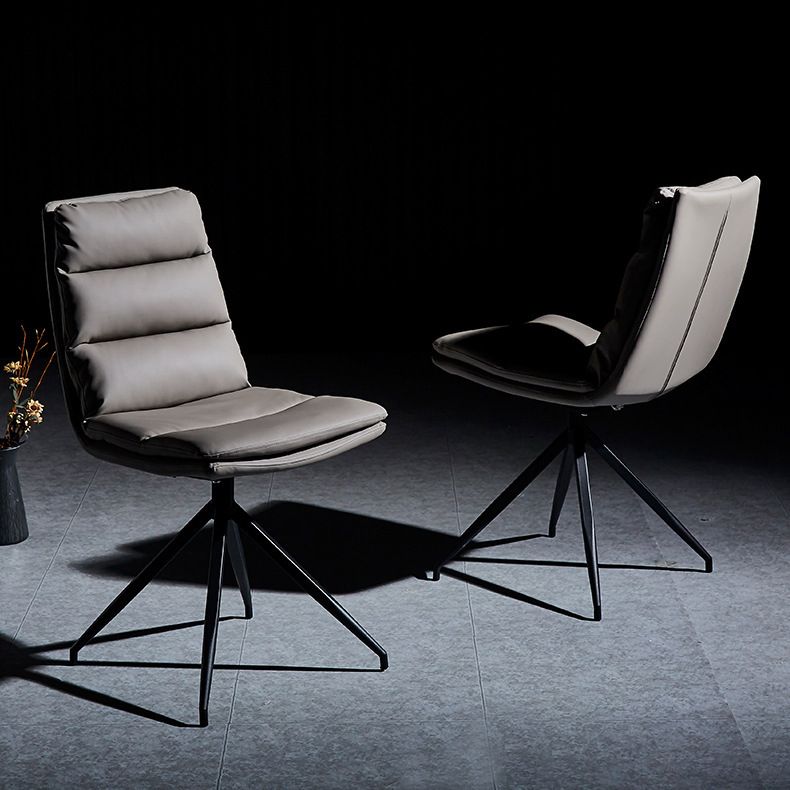 Contemporary Armless Dining Chairs Matte Finish Parsons Side Chair for Brasserie Clearhalo ' kitchen&dining_furn' 'Dining Chairs' 'Dining Tables & Seating' 'dining_chair' 'furn' 'furn_dining_chair' 'Furniture' 'furniture_dining_chair' 'Kitchen & Dining Furniture' 'kitchen' 1200x1200_349bc606-b6d1-41f6-b2be-04a47bb70d22