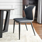 Industrial Armless Wingback Parsons Chair for Kitchen Faux Leather Dining Chairs Clearhalo ' kitchen&dining_furn' 'Dining Chairs' 'Dining Tables & Seating' 'dining_chair' 'furn' 'furn_dining_chair' 'Furniture' 'furniture_dining_chair' 'Kitchen & Dining Furniture' 'kitchen' 1200x1200_349c8166-57cb-4c70-b65f-3b4a67ab485f