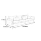 Fabric Living Room Pillow Top Arm Standard Cushions Light-grey Settee Clearhalo 'Furniture' 'furniture_sofas' 'kitchen' 'kitchen_sofas' 'Living Room Furniture' 'Sofa' 'sofas' 1200x1200_34a032b1-75e0-4af8-99d1-ed8e6867406d