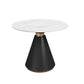 Modern Round Dining Table for Kitchen Metal Pedestal Base Table Clearhalo 'Dining Tables & Seating' 'Dining Tables' 'dining_table' 'furn' 'furn_dining_table' 'Furniture' 'Kitchen & Dining Furniture' 1200x1200_34a052a9-0e7e-4f80-a883-0e3b5c425a49