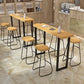 Wood Bar Dining Table Traditional Luxury Rectangle Bar Table with Sled Base Clearhalo 'Bar Furniture' 'Bar Tables' 'bar_tables' 'furn' 'furn_bar_tables' 'Furniture' 'furniture_bar_tables' 'Kitchen & Dining Furniture' 1200x1200_34a0da0f-9094-4630-b988-2c7ef86bb7dc