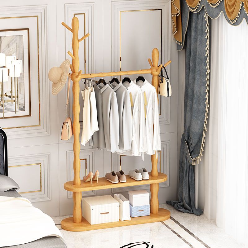 Contemporary Style Open Armoire Pine Wood Armoire with Clothing Rod Clearhalo 'Armoires & Wardrobes' 'armoires_wardrobes' 'Bedroom Furniture' 'furn' 'furn_armoires_wardrobes' 'Furniture' 1200x1200_34a10919-ff57-4c81-bb9a-0ce20289ad61