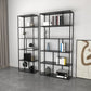 Metal Open Book Shelf Contemporary Home Shelf Bookcase with Shelves Clearhalo 'Bookcases' 'furn' 'furn_bookcases' 'Furniture' 'Office Furniture' 1200x1200_34a24ae4-a7c3-4ce6-ab62-cdd306b3fec0