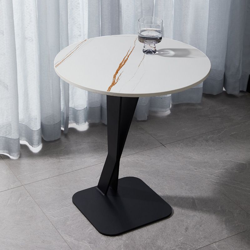 Marble Top End Table Mental Pedestal Sofa Side End Table for Living Room Clearhalo 'Coffee & Accent Tables' 'End & Side Tables' 'end_side_table' 'end_side_tables' 'furn' 'furn_end_side_tables' 'Furniture' 'furniture_end_side_table' 'Living Room Furniture' 1200x1200_34a7e451-fa0a-4e77-a32b-7bb525e27aab