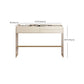 Vanity di trucco largo 15,74 "con 3 cassetti di stoccaggio Brive White Dresser