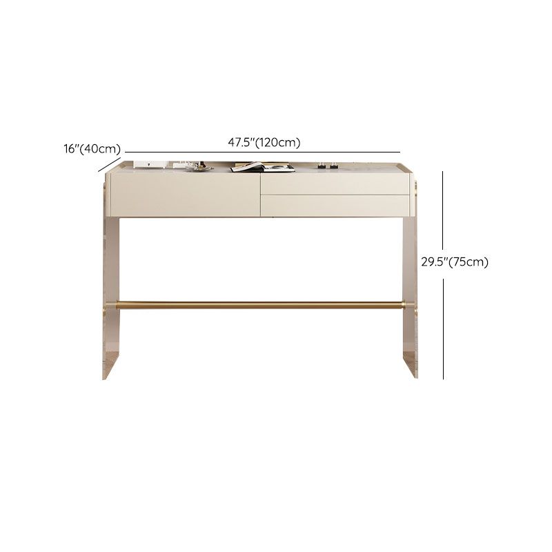 Vanity di trucco largo 15,74 "con 3 cassetti di stoccaggio Brive White Dresser