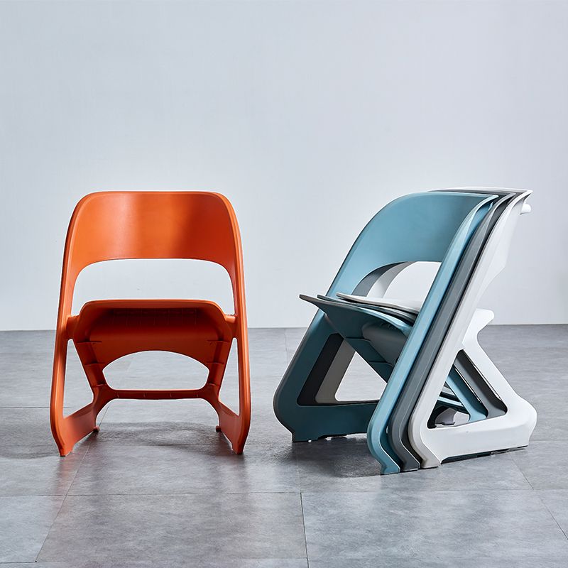 Minimalist Style Plastic Dining Armless Chairs Open Back Dining Side Chairs Clearhalo ' kitchen&dining_furn' 'Dining Chairs' 'Dining Tables & Seating' 'dining_chair' 'furn' 'furn_dining_chair' 'Furniture' 'furniture_dining_chair' 'Kitchen & Dining Furniture' 'kitchen' 1200x1200_34aa4d49-a59b-4ce7-b851-d06d465940ad