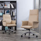 High Back Leather Swivel Office Chair with Chrome Arms Upholstered Task Chair Clearhalo 'furn' 'furn_office_chair' 'Furniture' 'Office Chairs' 'Office Furniture' 'office_chair' 1200x1200_34ae79ee-91e4-42cd-967a-3d02331da314