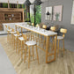 Glam Indoor Bar Dining Table Rectangle Bar Stool Table with Iron Base Clearhalo 'Bar Furniture' 'Bar Tables' 'bar_tables' 'furn' 'furn_bar_tables' 'Furniture' 'Kitchen & Dining Furniture' 1200x1200_34afb38f-e8dc-44ee-a695-dd0e15e2128d