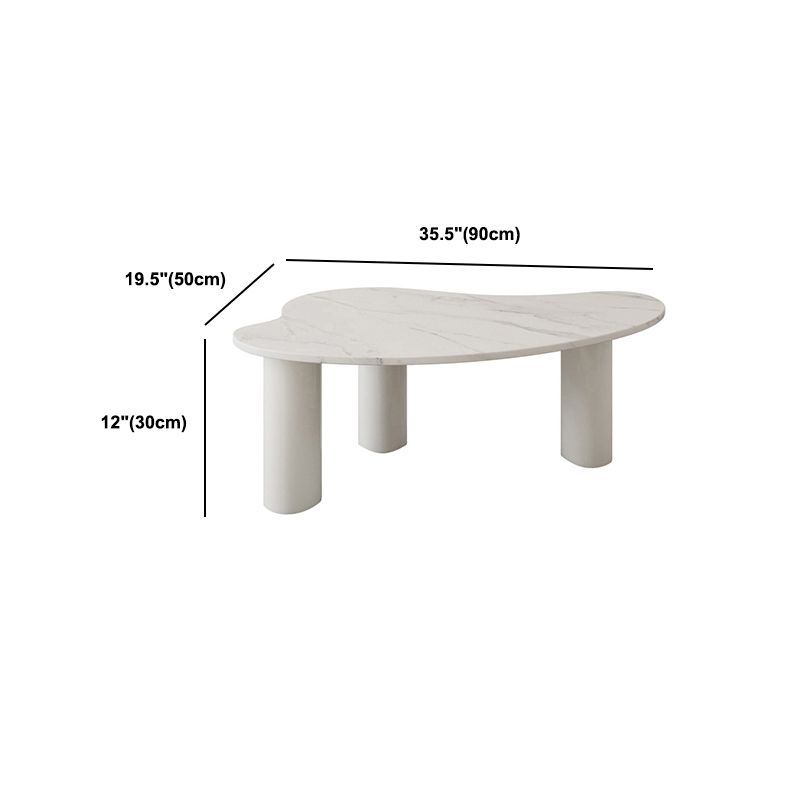 Tavolino da caffè a 3 gambe tavolino in ardesia minimalista per soggiorno