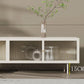 Industrial Glass and Metal TV Media Stand 4 Doors TV Stand Console Clearhalo 'furn' 'furn_tv_stands_entertainment_centers' 'Furniture' 'Living Room Furniture' 'TV Stands & Entertainment Centers' 'TV Stands & Media Storage Furniture' 'tv_stands_entertainment_centers' 1200x1200_34b31451-4255-4154-ac5a-0f75f15d24c6