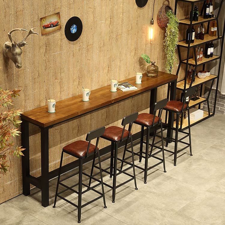 Modern Coffee Shop Bar Table Set 1/2/5/9 Pieces Rectangle Wood Pub Dining Set Clearhalo 'Bar Furniture' 'furn' 'furn_home_bar_bar_sets' 'Furniture' 'Home Bars & Bar Sets' 'home_bar_bar_sets' 'Kitchen & Dining Furniture' 1200x1200_34b3eb5a-ee66-46e0-84c6-ffc2eb954e88