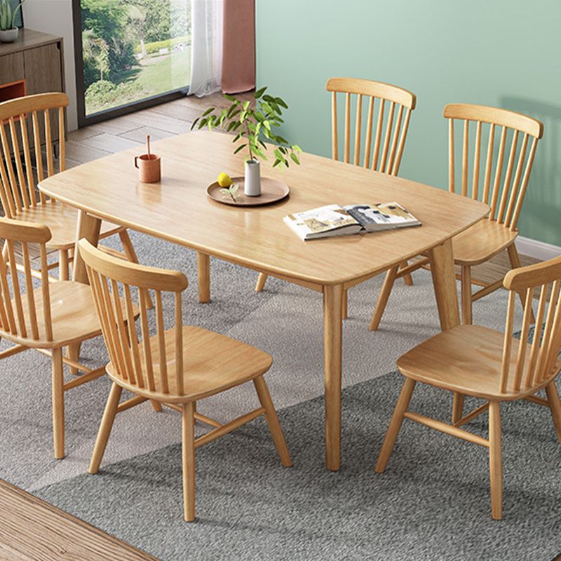 Solid Wood Dining Room Table Modern Dining Table for Kitchen Clearhalo 'Dining Tables & Seating' 'Dining Tables' 'dining_table' 'furn' 'furn_dining_table' 'Furniture' 'Kitchen & Dining Furniture' 1200x1200_34b40a91-9f40-4615-b40a-38163146be52