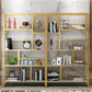 Glam Vertical Open Etagere Bookshelf Iron Frame Manufactured Wood Shelf Bookcase Clearhalo 'Bookcases' 'furn' 'furn_bookcases' 'Furniture' 'furniture_bookcases' 'Office Furniture' 1200x1200_34b43b32-eefa-4bf0-a7aa-b74d5e4866cc