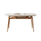 Modern White Stone Top Dining Table Extendable for Small Spaces Clearhalo 'Dining Tables & Seating' 'Dining Tables' 'dining_table' 'furn' 'furn_dining_table' 'Furniture' 'Kitchen & Dining Furniture' 1200x1200_34b5ca35-e52e-4e3a-b252-354e6a9eccf7