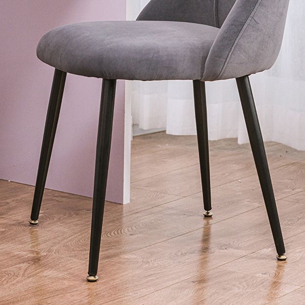 Modern Velvet Home Side Chair Parsons Matte Finish Dining Chair Clearhalo ' kitchen&dining_furn' 'Dining Chairs' 'Dining Tables & Seating' 'dining_chair' 'furn' 'furn_dining_chair' 'Furniture' 'furniture_dining_chair' 'Kitchen & Dining Furniture' 'kitchen' 1200x1200_34b5f904-eea0-4203-9f36-61c27d3a2a80