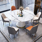 Sintered Stone Top Room Table Pedestal Dining Table for Kitchen Clearhalo 'Dining Tables & Seating' 'Dining Tables' 'dining_table' 'furn' 'furn_dining_table' 'Furniture' 'Kitchen & Dining Furniture' 1200x1200_34b601c0-c723-44e9-8246-6d4f94d8097b