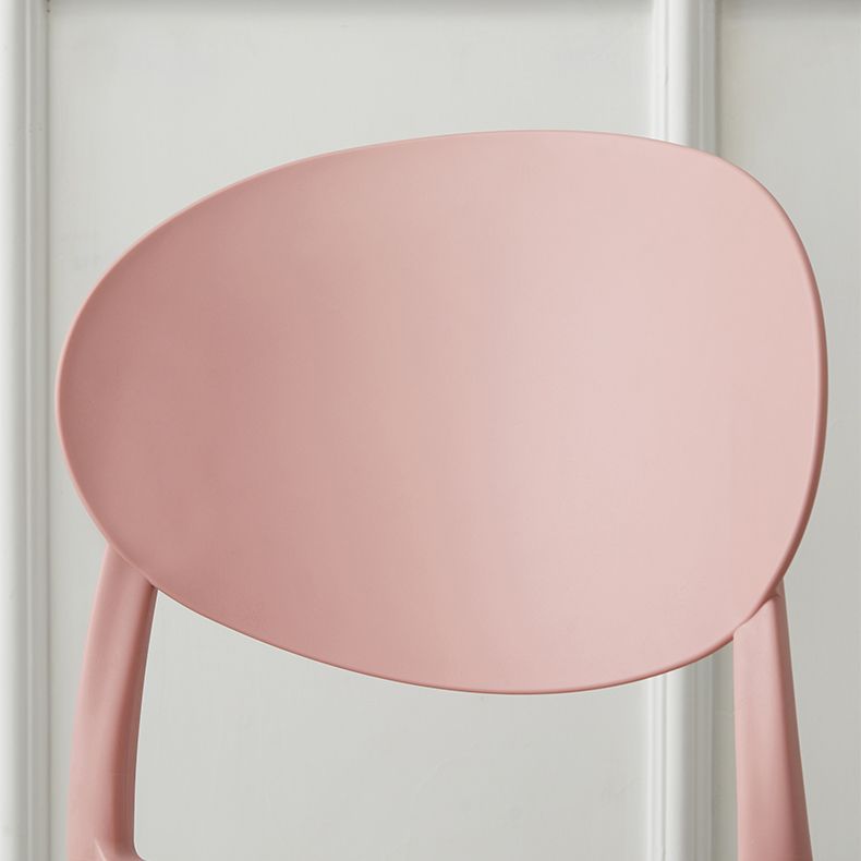 Nordic Plastic Open Back Dining Side Chair 33"H Acrylic Dining Chair for Restaurant Clearhalo ' kitchen&dining_furn' 'Dining Chairs' 'Dining Tables & Seating' 'dining_chair' 'furn' 'furn_dining_chair' 'Furniture' 'furniture_dining_chair' 'Kitchen & Dining Furniture' 'kitchen' 1200x1200_34b702b4-c62f-4201-a439-c09aff55e920