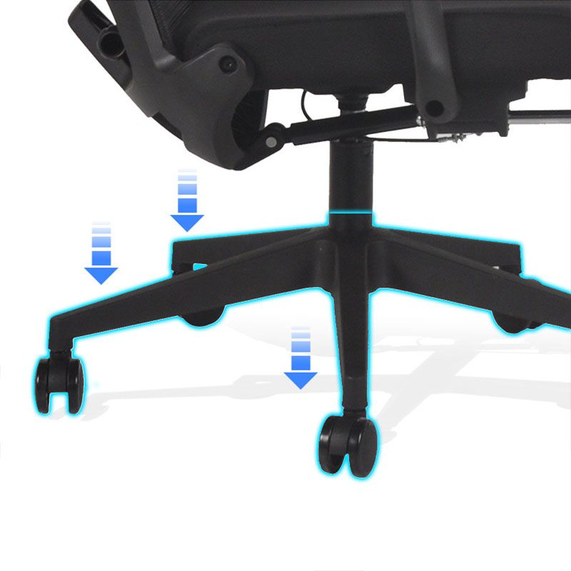 Black Modern & Contemporary Office Chair Fixed Arms Mid Back Home Office Chair Clearhalo 'furn' 'furn_office_chair' 'Furniture' 'Office Chairs' 'Office Furniture' 'office_chair' 1200x1200_34b86e39-4425-4889-8487-d40c1cfc0576