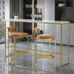 1/2/3/4 Pieces Modern Rectangular Pub Table Set Sintered Stone Top Bistro Table Set Clearhalo 'Bar Furniture' 'furn' 'furn_home_bar_bar_sets' 'Furniture' 'Home Bars & Bar Sets' 'home_bar_bar_sets' 'Kitchen & Dining Furniture' 1200x1200_34bc1b1b-2937-44b4-baef-8ed4bc6d8db6
