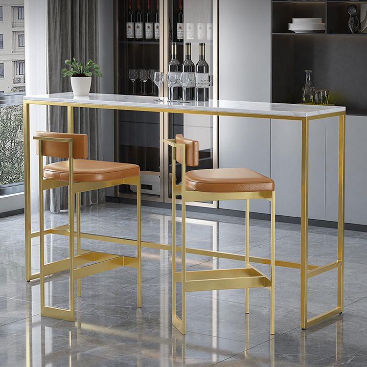 1/2/3/4 Pieces Modern Rectangular Pub Table Set Sintered Stone Top Bistro Table Set Clearhalo 'Bar Furniture' 'furn' 'furn_home_bar_bar_sets' 'Furniture' 'Home Bars & Bar Sets' 'home_bar_bar_sets' 'Kitchen & Dining Furniture' 1200x1200_34bc1b1b-2937-44b4-baef-8ed4bc6d8db6