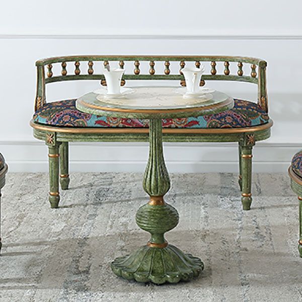 Tavolino in legno in legno in stile country francese 26.77 "tavolo da piedistallo alto