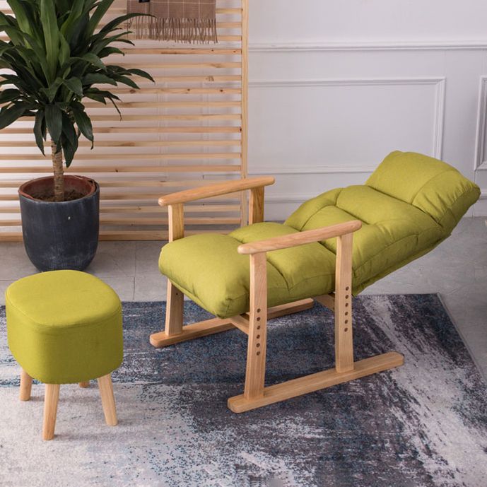 Moderna telaio in legno standard reclinabile sedia reclinabile a colori solidi