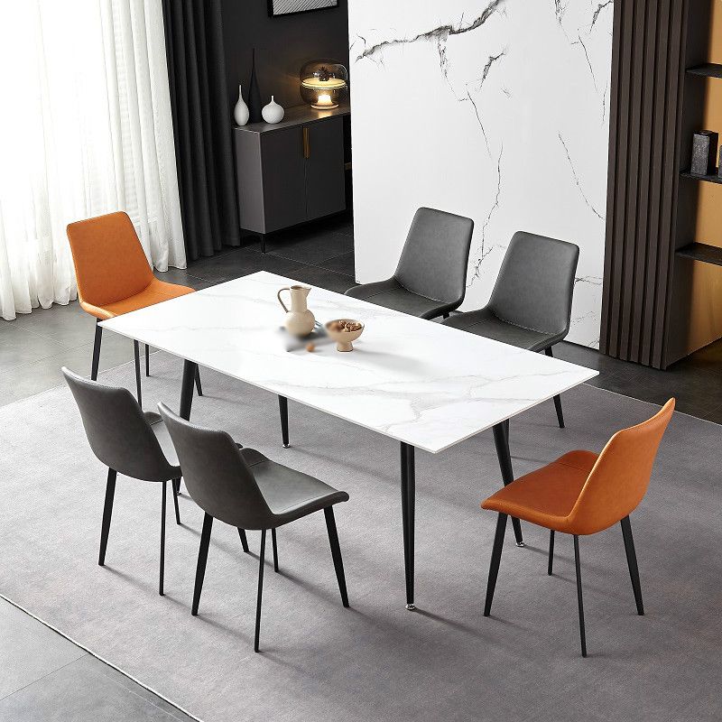 Industrial Style Metal Chair Kitchen Solid Back Dining Side Chairs (Set of 2) Clearhalo ' kitchen&dining_furn' 'Dining Chairs' 'Dining Tables & Seating' 'dining_chair' 'furn' 'furn_dining_chair' 'Furniture' 'furniture_dining_chair' 'Kitchen & Dining Furniture' 'kitchen' 1200x1200_34c1bc0c-2ba5-4b41-9d0a-0b7cc8be695a