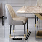 Minimalist Style Sintered Stone Dining Room Set with Fixed Table and Gold Trestle Base for Home Use Clearhalo 'Dining Room Sets' 'Dining Tables & Seating' 'dining_room_set' 'furn' 'furn_dining_room_set' 'Furniture' 'furniture_dining_room_set' 'Kitchen & Dining Furniture' 'kitchen&dining_furn' 'kitchen' 1200x1200_34c1d2ad-0d92-4fee-9e3a-a192dd25eab8