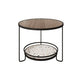 Round Minimalist Coffee Table Glass Top Steel Coffee Table for Living Room Clearhalo 'Coffee & Accent Tables' 'Coffee Tables' 'coffee_tables' 'furn' 'furn_coffee_tables' 'Furniture' 'Living Room Furniture' 1200x1200_34c4aa61-600d-4198-9e6c-9c007bfa8f4d